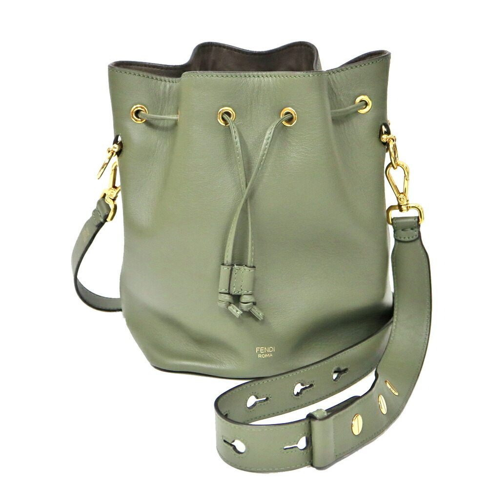 Fendi Montresor Leather Bag Green
